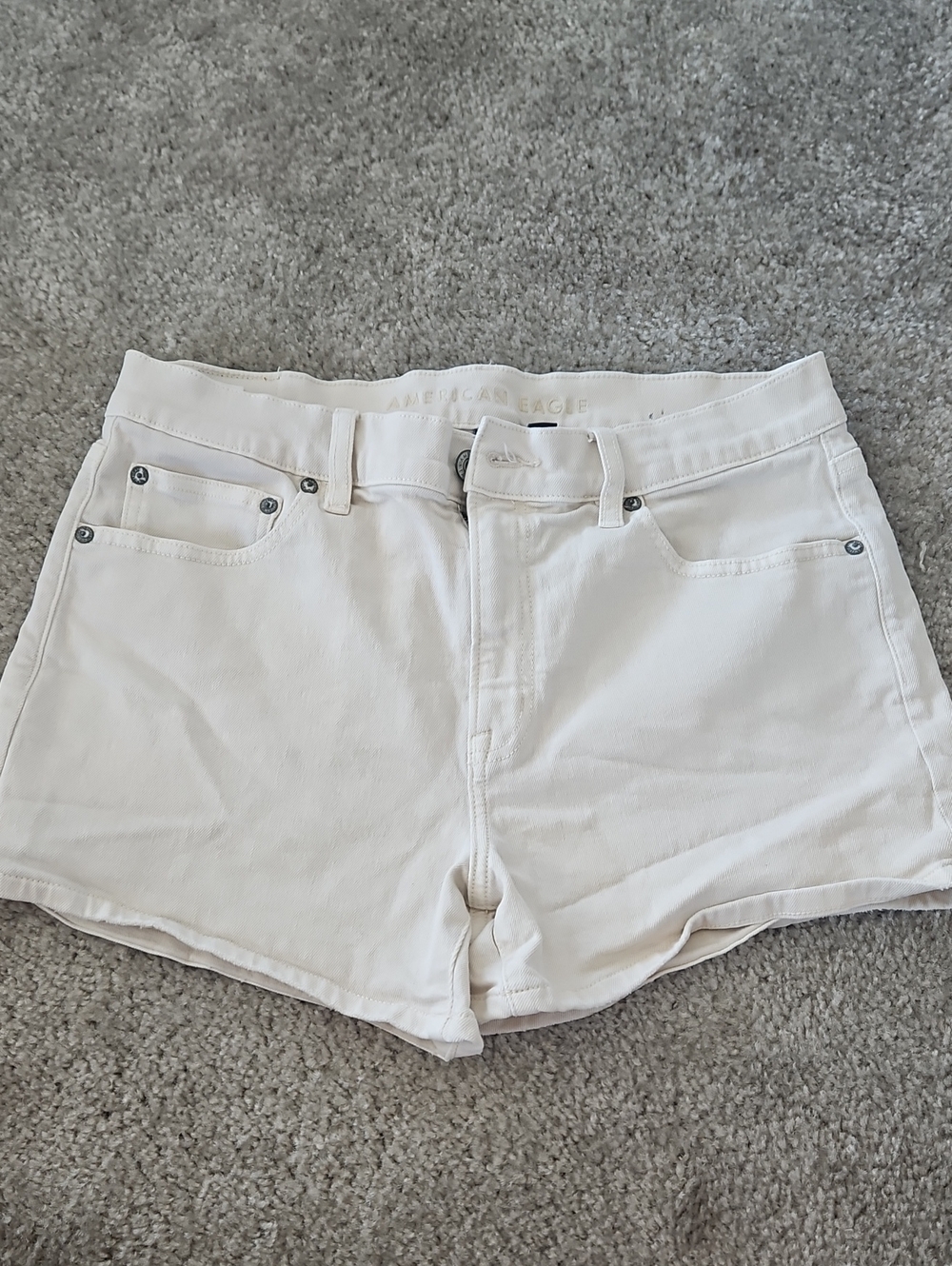 American Eagle Outfitters Off-White Denim Shorts